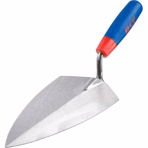 R.S.T. Philadelphia Pattern Brick Trowel with Blue Soft Touch Handle