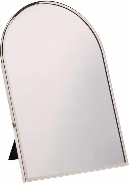 Sophia Silver Nickel Plated Steel Tabletop Mirror
