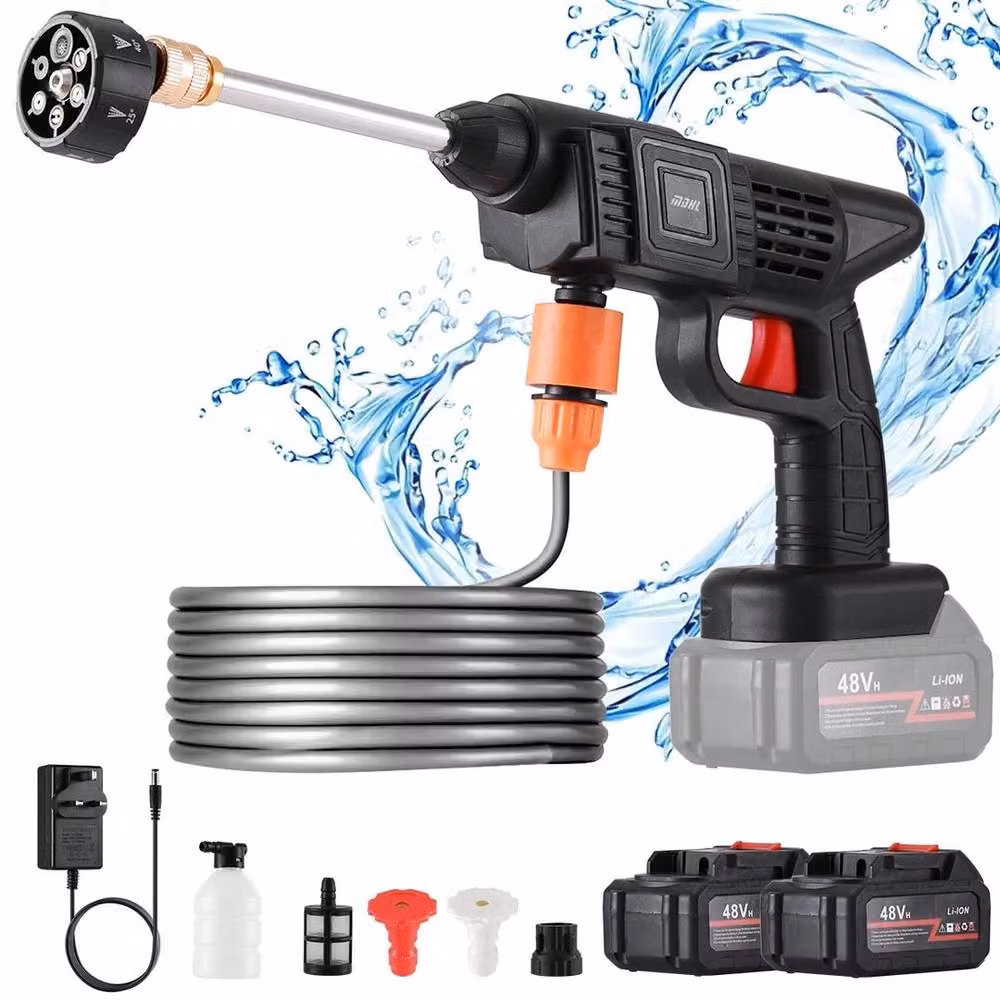 EONLION 48V Cordless High Pressure Car Washer in Black – 3