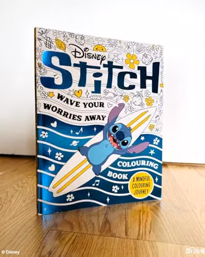 Studio Press Disney Stitch Wave Your Worries Away Multicolour Mindful Colouring Book – 3