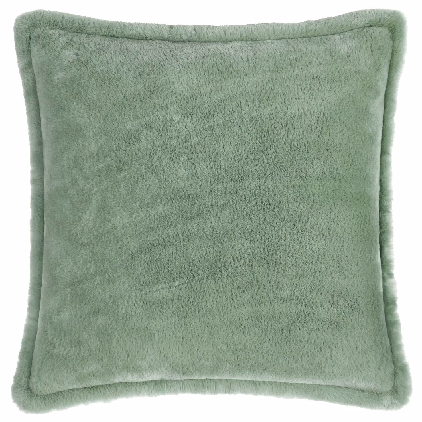 Furn Kallu Faux Fur Square Decorative Cushion in Green, W/D/H: 55 x 55 x 55 cm – 2