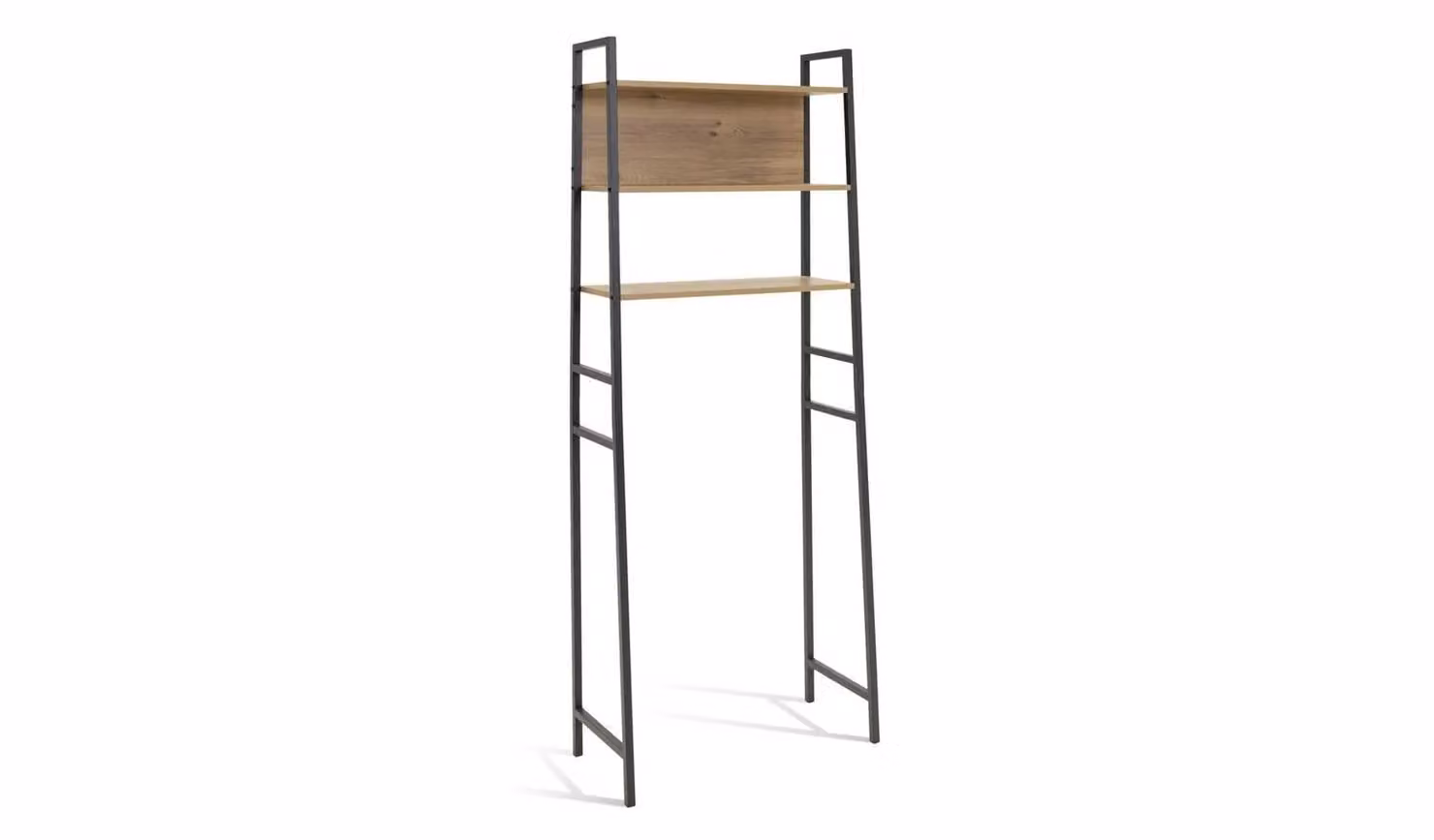 Cheap Furniture Warehouse Loft Living Oak Bathroom Organiser Over Toilet Storage Unit, Brown, W/D/H: 71 x 32 x 187 cm