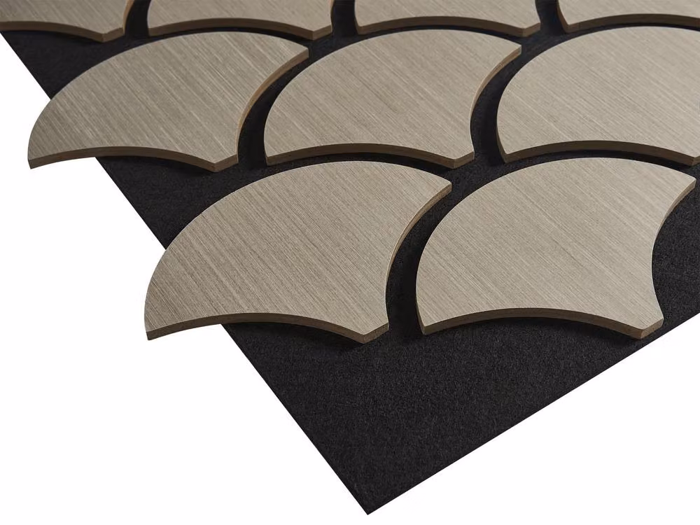 Fuse Acoustic Wooden Shell Wall Panel in Grey Oak – 8