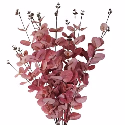 Pink Eucalyptus Leaf Design Artificial Flowers, 80 cm – 1