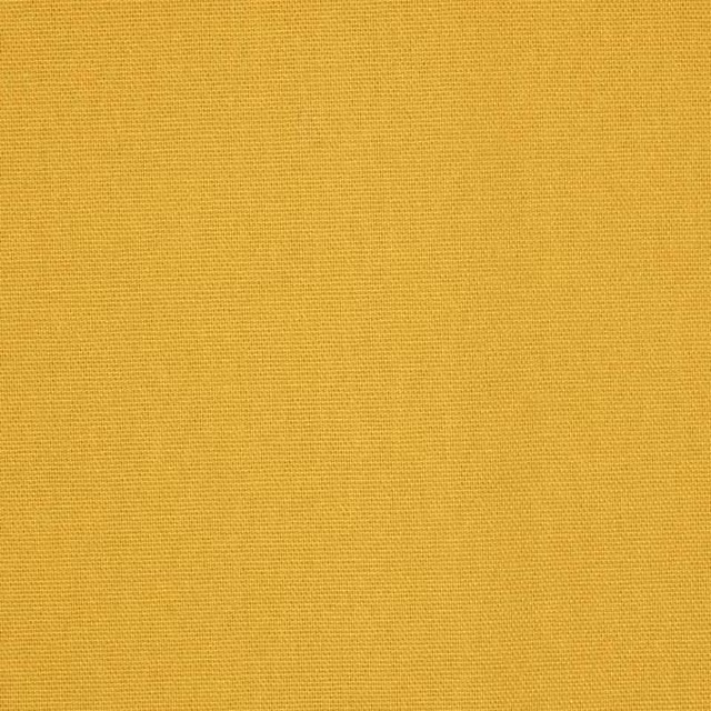 Homescapes Pure Cotton Plain Fabric, Yellow, Width: 150 cm
