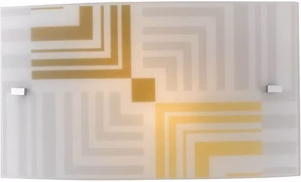 Netlighting SEVENTY Modern Rectangular Flush Wall Light in White, W: 35 cm, H: 20 cm