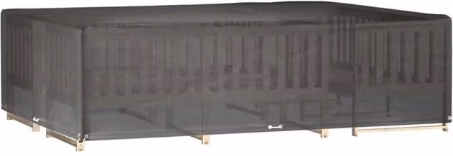 Berkfield Home Rectangular Garden Furniture Cover in Black, W/D/H: 300 x 200 x 75 cm – 1