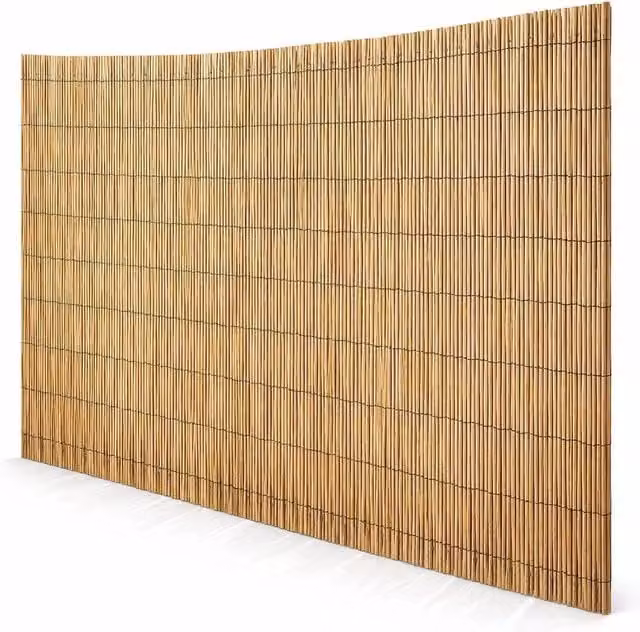 SPETLEK Woven Bamboo Garden Screening Mat in Beige, W: 100 cm, H: 60 cm