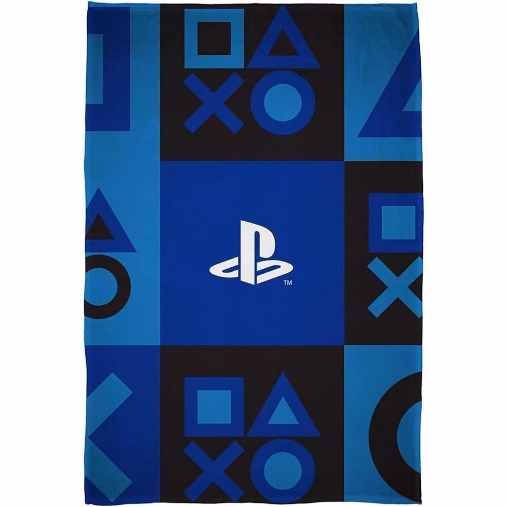 Playstation Fleece Icons Blanket in Royal Blue, Crib Size – 2