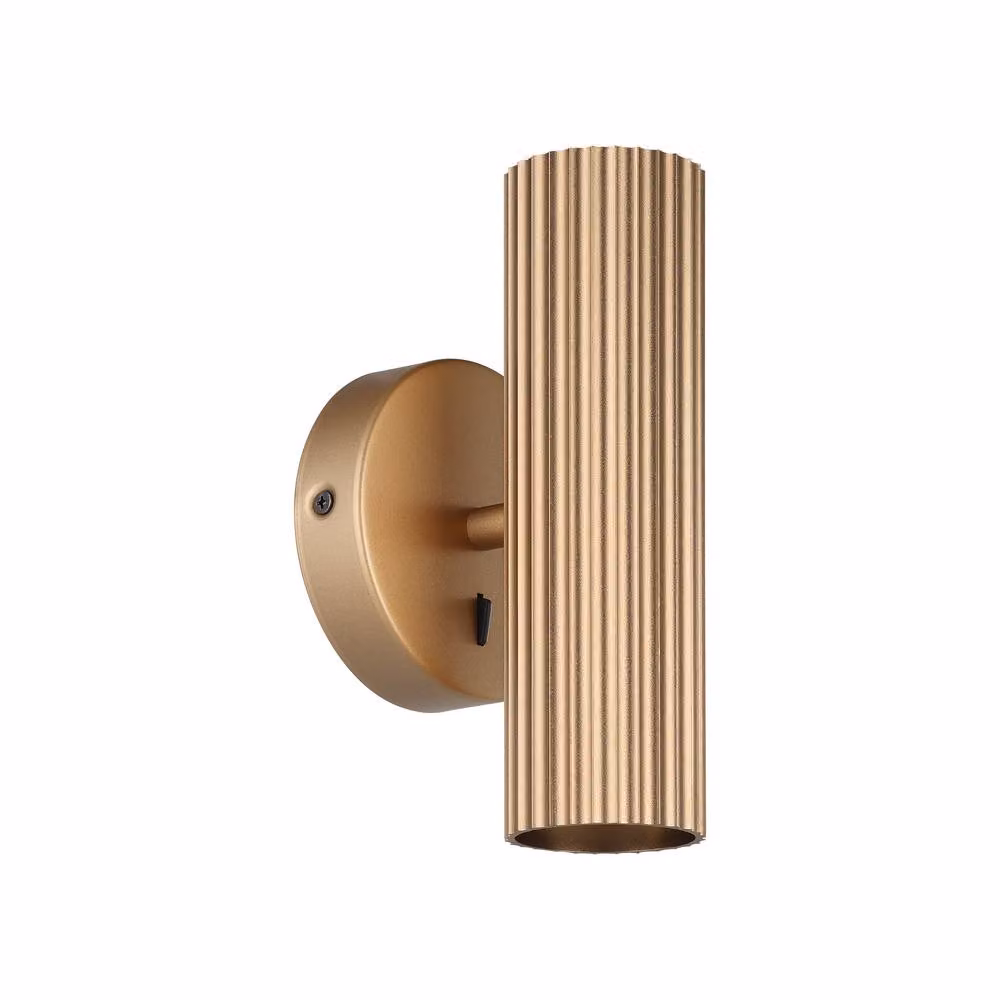 Eglo Portillo Modern LED Up and Down Wall Light in Gold/Brass, Aluminium and Steel – 2