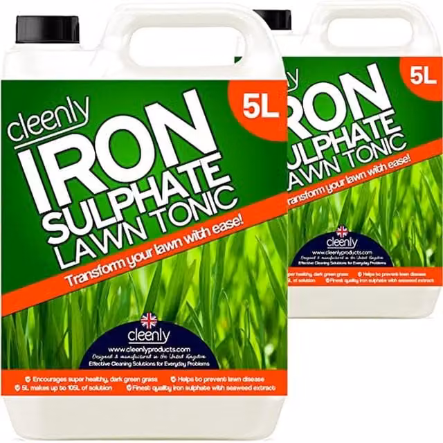 Cleenly Iron Sulphate Lawn Tonic Liquid, Transparent, 10 l