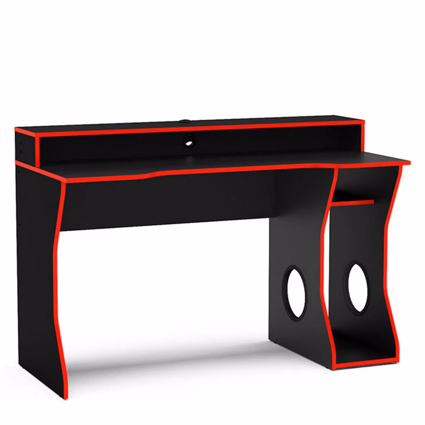 Birlea Enzo Gaming Computer Desk in Black and Red – 2