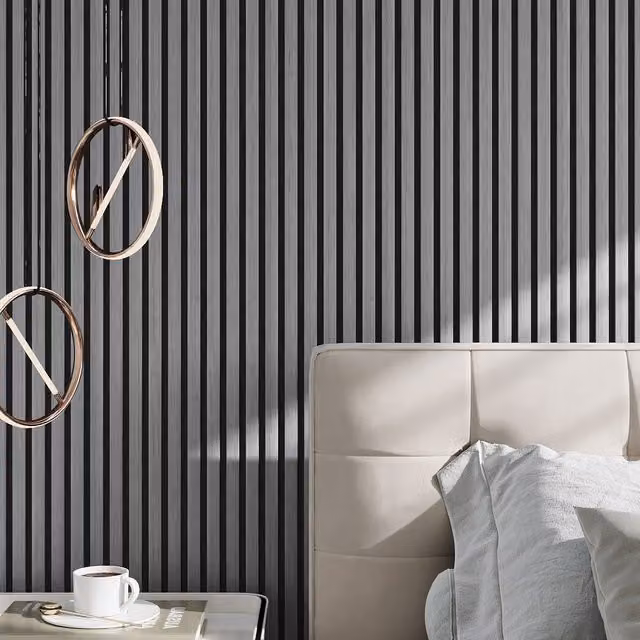 Darphe Grey Melamine-Faced MDF Acoustic Wall Panels