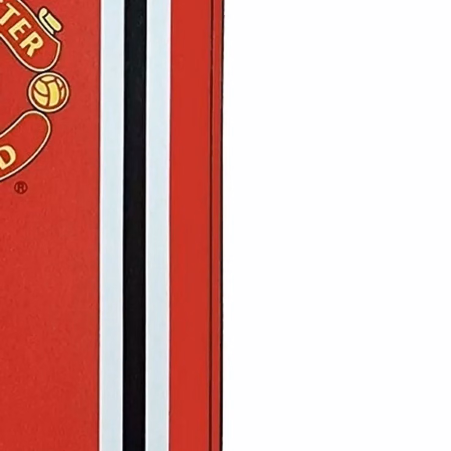 Manchester United FC Red Striped Cotton Towel, W: 150 cm, H: 70 cm – 2