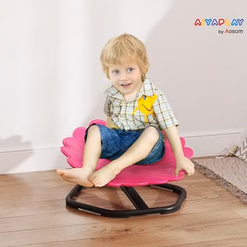AIYAPLAY Kids Sensory Spinning Swivel Chair in Pink – 2