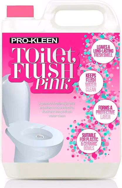 ProKleen Caravan and Motorhome Chemical Toilet Flush Pink Cleaner, 5 l – 1