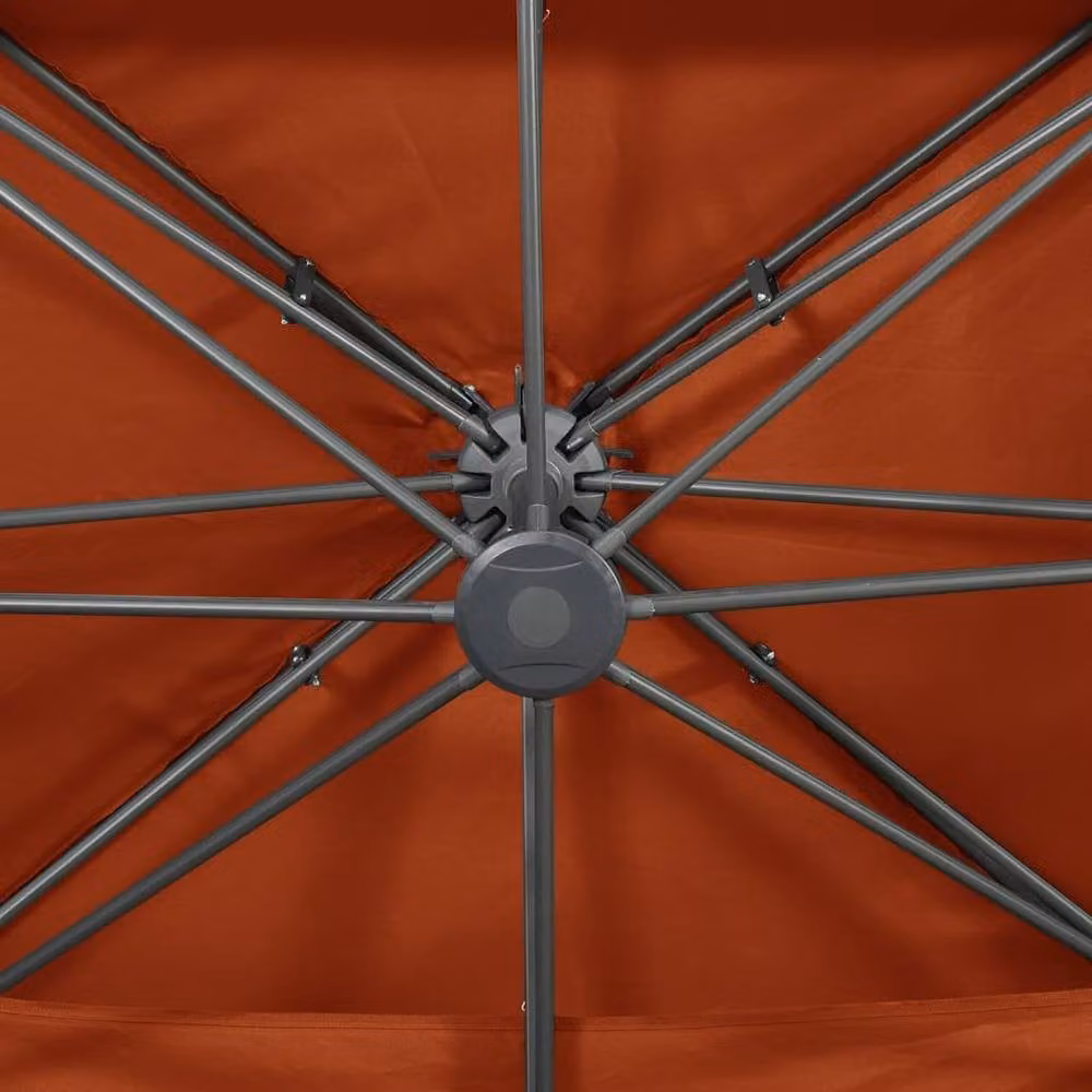 Berkfield Home Cantilever Garden Parasol with Double Top in Terracotta, W: 400 cm, D: 300 cm, H: 274 cm – 3