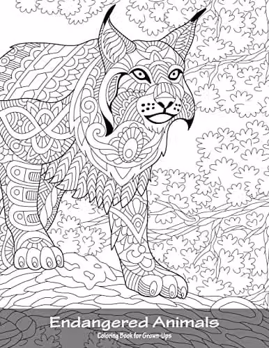 Endangered Animals Coloring Book for Grown-Ups Volume 1 by Createspace