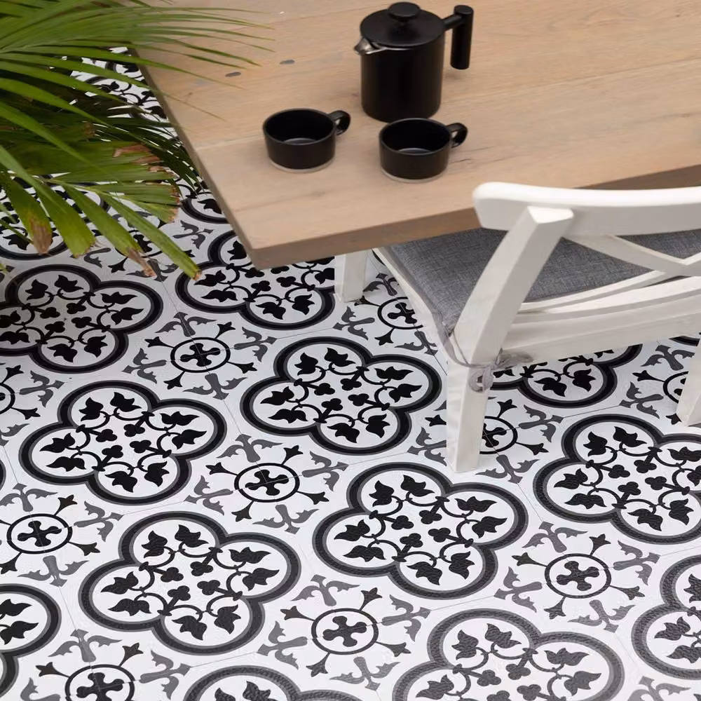 FloorPops Villa Self Adhesive Vinyl Floor Tiles, Multicolour, Pack of 10 (0.93sqm), W/D/H: 30.48 x 30.48 x 0 cm – 6