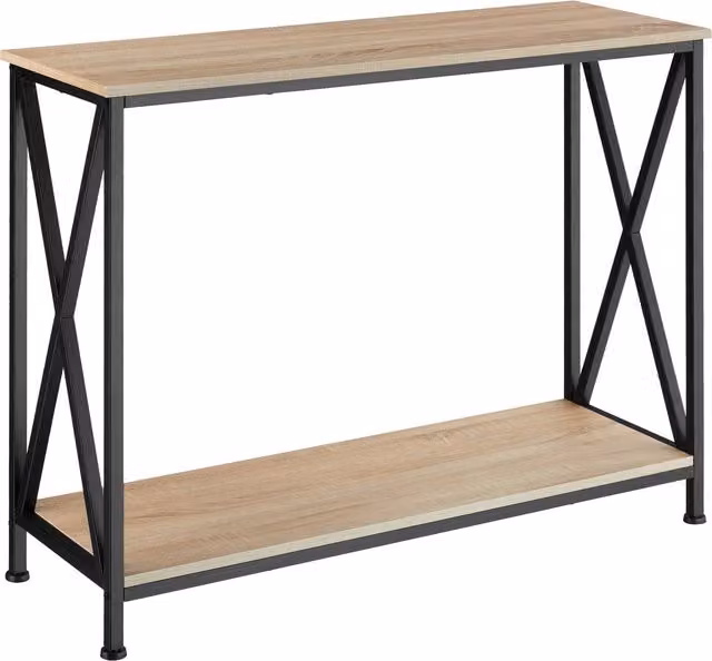 TECTAKE Tacoma Industrial Side Table in Oak Sonoma and Black