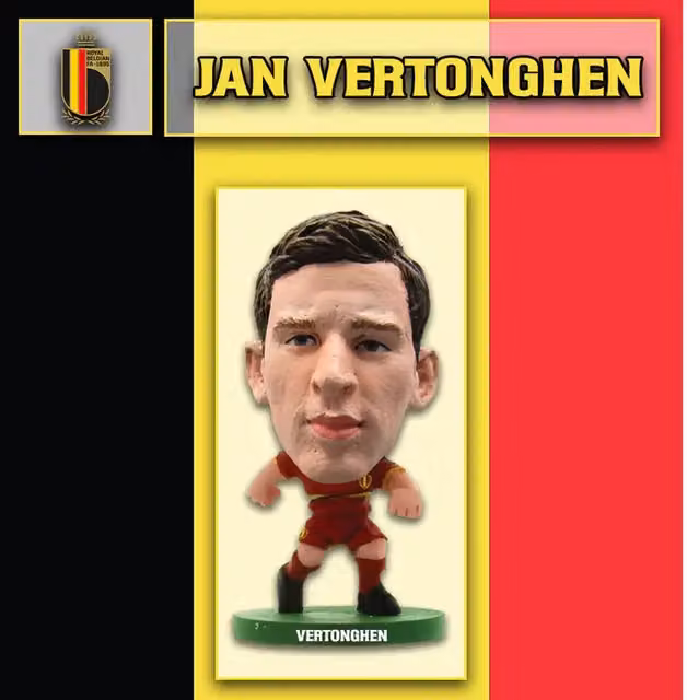 SoccerStarz Jan Vertonghen 2014 Belgium National Squad Mini Figure, Red, Height: 5 cm