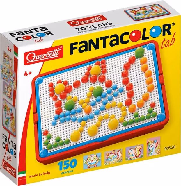 Ravensburger Fantacolor Tab Fuse Beads with 150 Pegs in Multicolour and Black