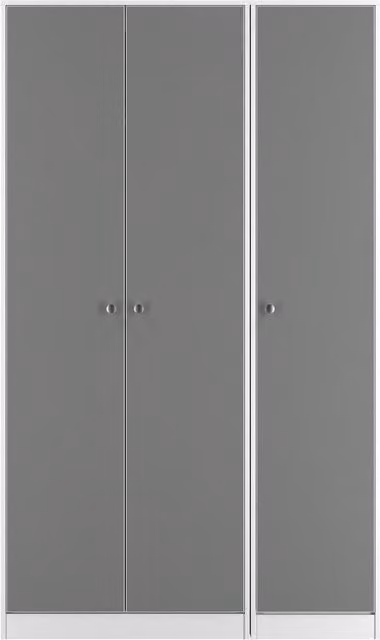 Ready Assembled 2 U Stowe 3 Door Wardrobe in Mid Grey – 1