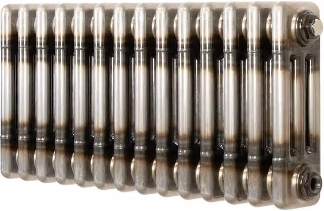 Monstershop Traditional 3 Column Steel Radiator in Silver, W: 30.0 cm, H: 65.0 cm