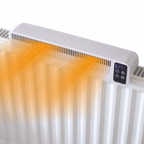 Valiant Rechargeable Triple Fan Radiator Heat Booster in White