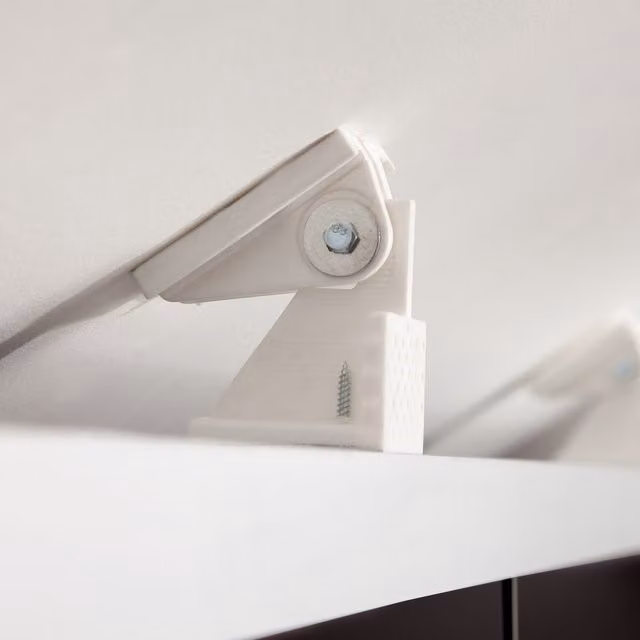 Spacepro Angled Ceiling Bracket in White