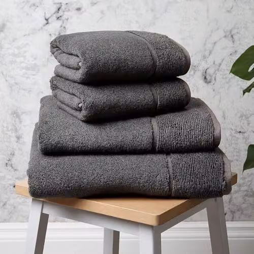 Panda Organic Bamboo and Cotton Bath Sheet in Grey, W/D/H: 100 x 150 cm – 4
