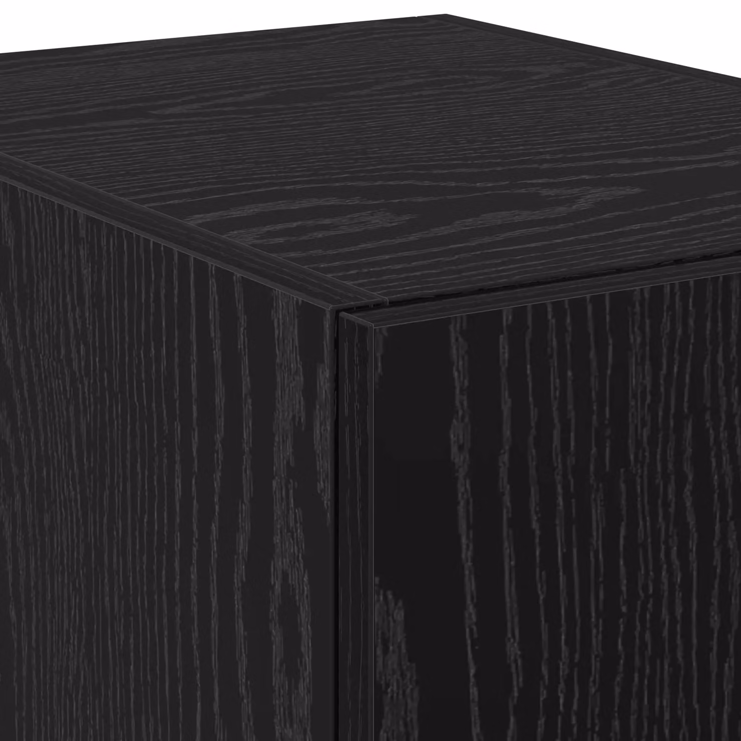 Berkfield Home Modern Black Oak Highboard with Hinged Doors and Internal Shelves, W/D/H: 40 x 42.5 x 185 cm – 3