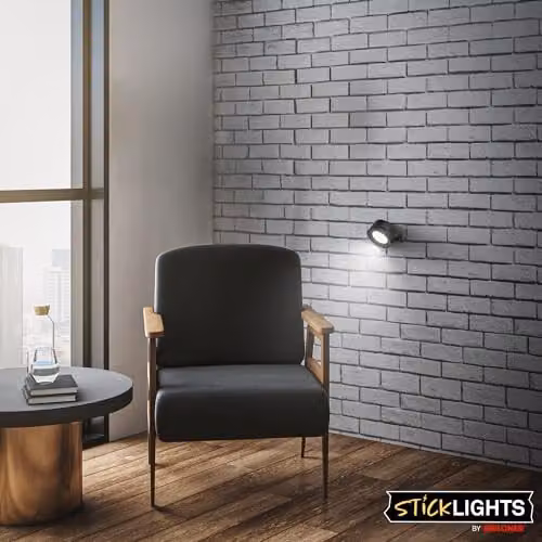 Briloner Rechargeable Cordless LED Wall Light, Dimmable and Touch Controlled, Black, W/D/H: 9 x 7.5 x 4 cm – 6