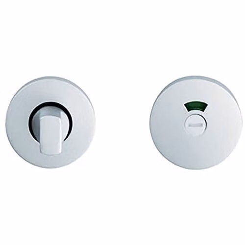 Loops Thumbturn Lock and Release Handle with Indicator in Satin Anodised Aluminium Silver