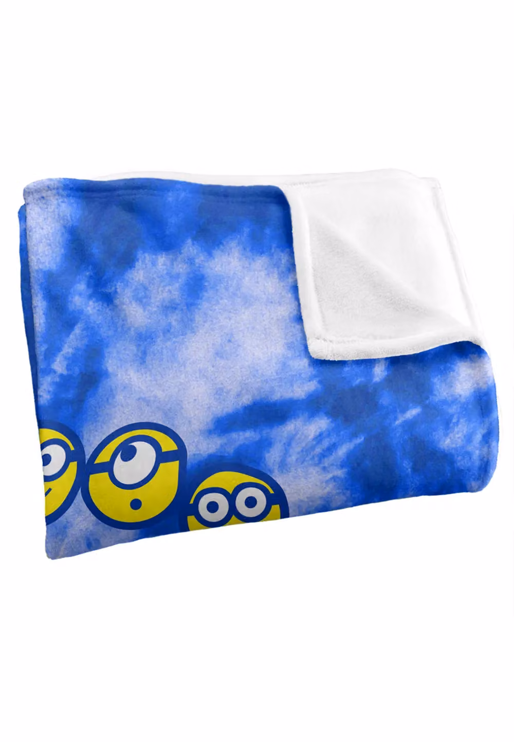 Universal Minions Peace Sign Silky Touch Blanket in White, W: 152 cm, D: 127 cm – 2