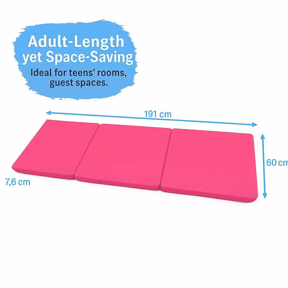 House of Home Pink Single Size Folding Chair Bed and Guest Sofa – 2