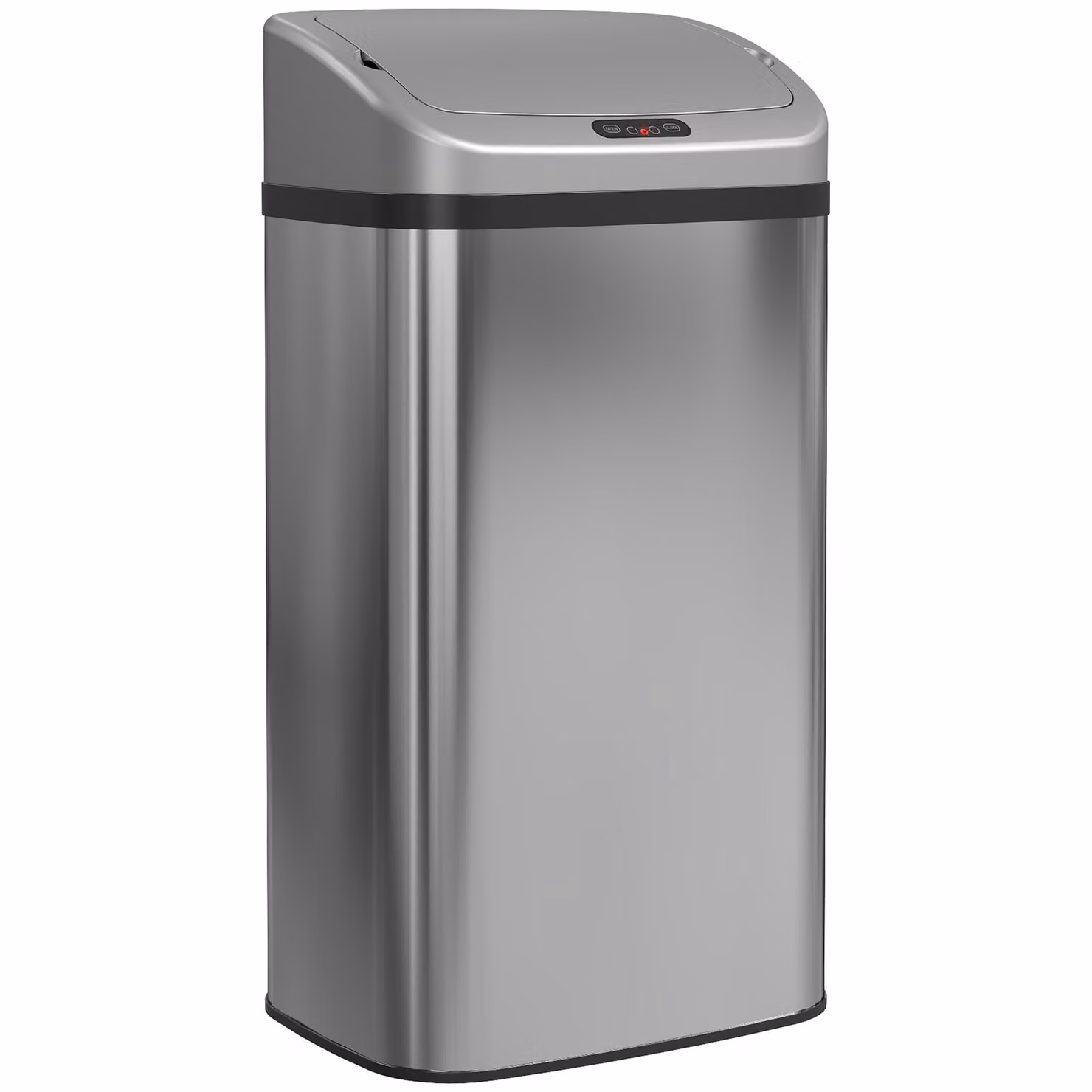 HOMCOM 48L Stainless Steel Sensor Bin in Silver-Tone – 5