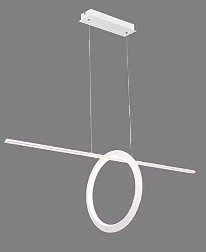 Netlighting Kitesurf Loop Under Linear Pendant LED 30W 3000K 2400lm White Aluminium, Silicone and Steel – 2