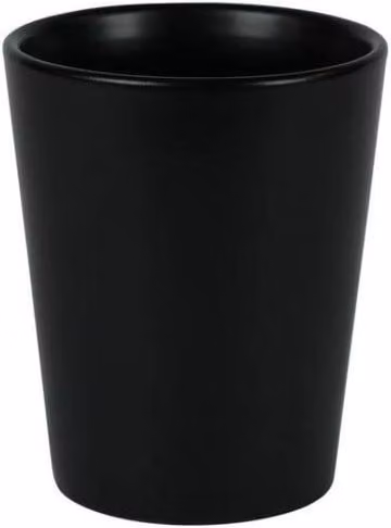 KDMD Hortus Vienna Matt Black Ceramic Pot, 3 Pack