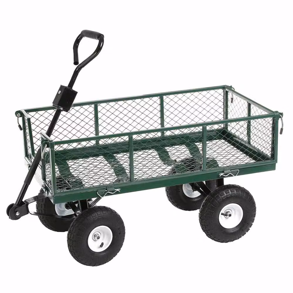 SPETLEK Heavy Duty Steel Waterproof Festival Camping Cart in Green