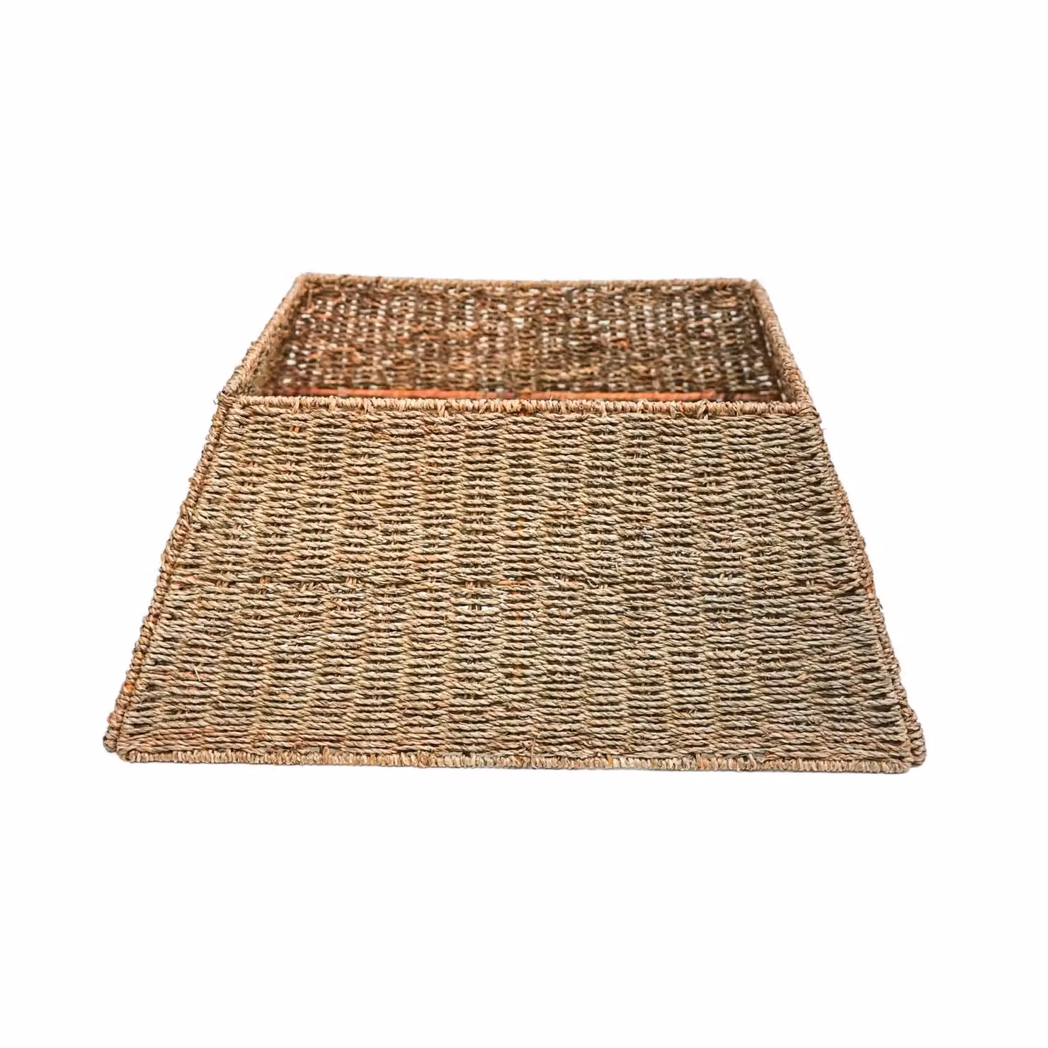 Ivyline Square Rattan Christmas Tree Skirt in Beige, W60 x H26 cm – 2
