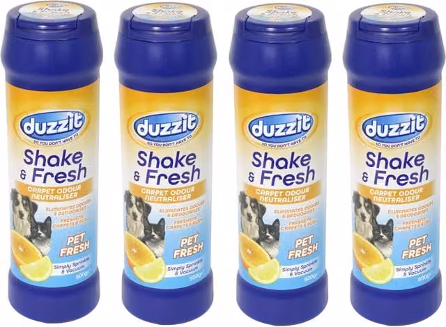 Duzzit Shake and Fresh Carpet Odour Neutraliser, 500 g, White/Multicolour