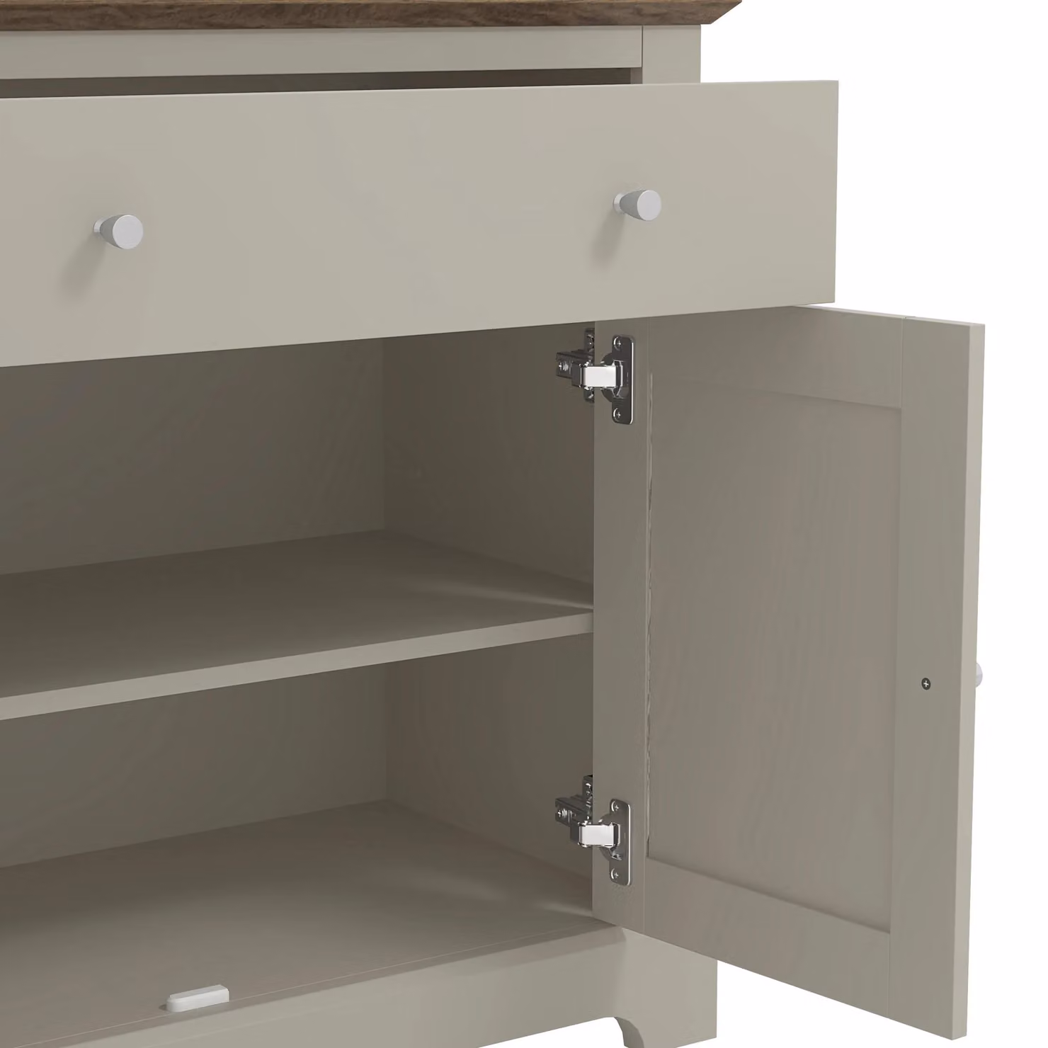 GFW Salcombe Compact Sideboard in Light Grey – 3