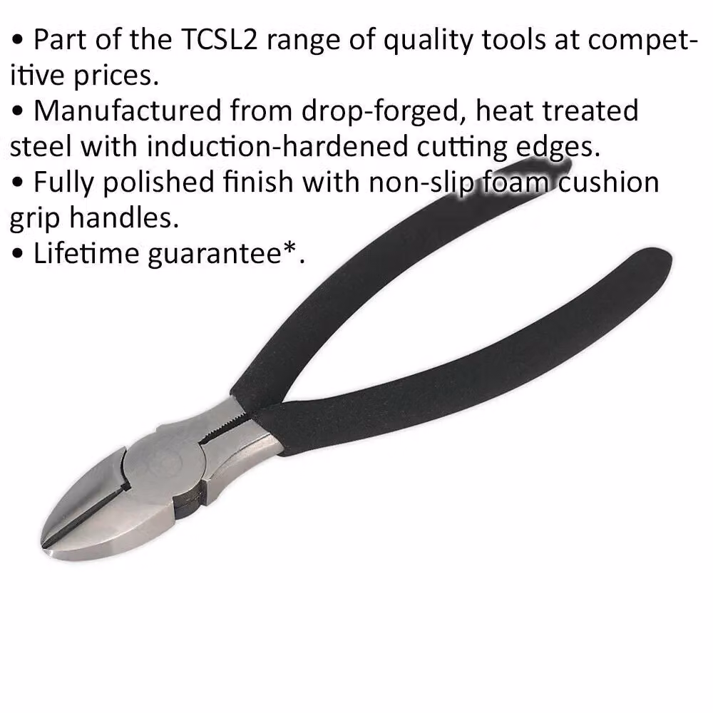 Loops 150mm Side Cutter Pliers in Multicolour and Black with Drop Forged Steel Construction