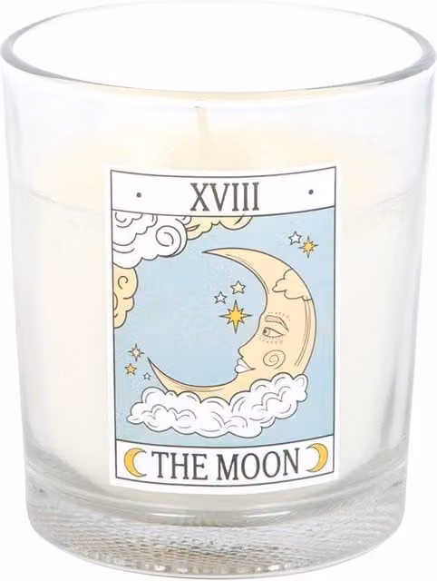 Something Different The Moon Vanilla Vintage Tarot Scented Candle in Petrol Teal