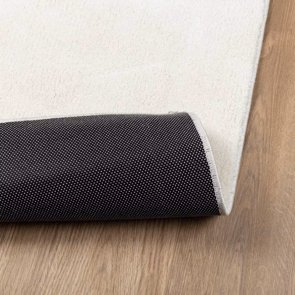 Berkfield Home OVIEDO Short Pile Rug in Beige and White, 200 x 200 cm – 3