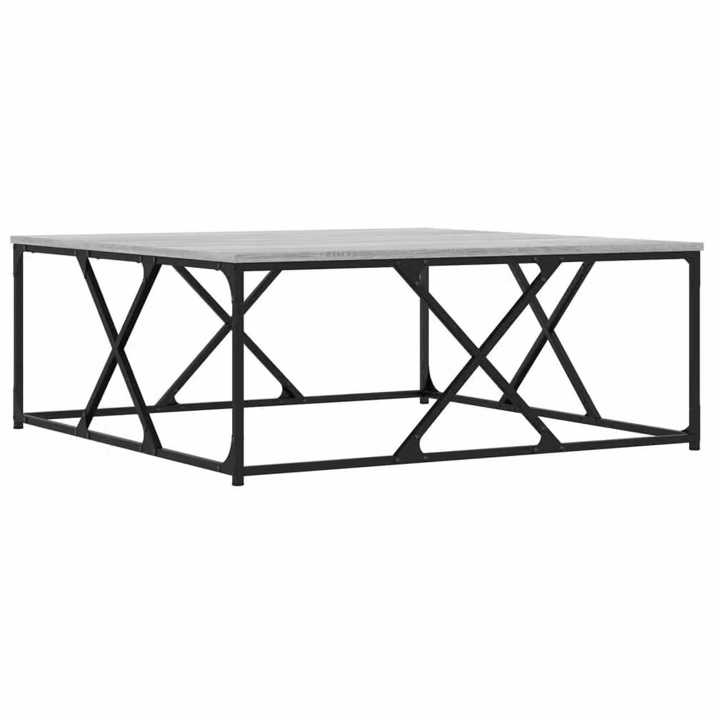 Berkfield Home Grey Sonoma Decorative Coffee Table, W/D/H: 100 x 100 x 40 cm – 3