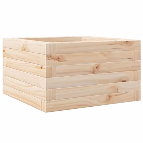 vidaXL Brown Solid Wood Pine Garden Planter Tub W/D/H: 40 x 40 x 23 cm