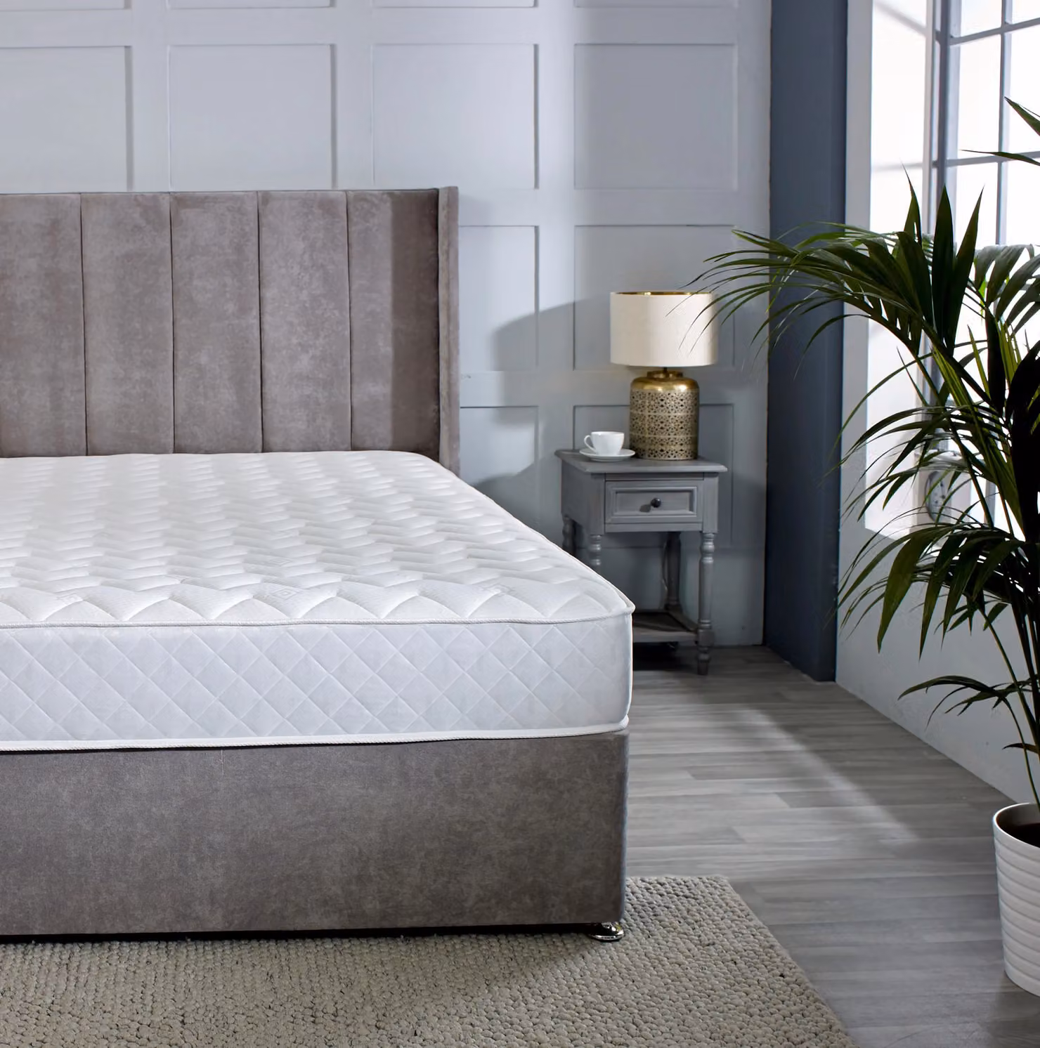 Starlight Beds Essentials Zig Zag White Hybrid Memory Foam and Spring Mattress, EU Single, Depth: 19 cm – 4
