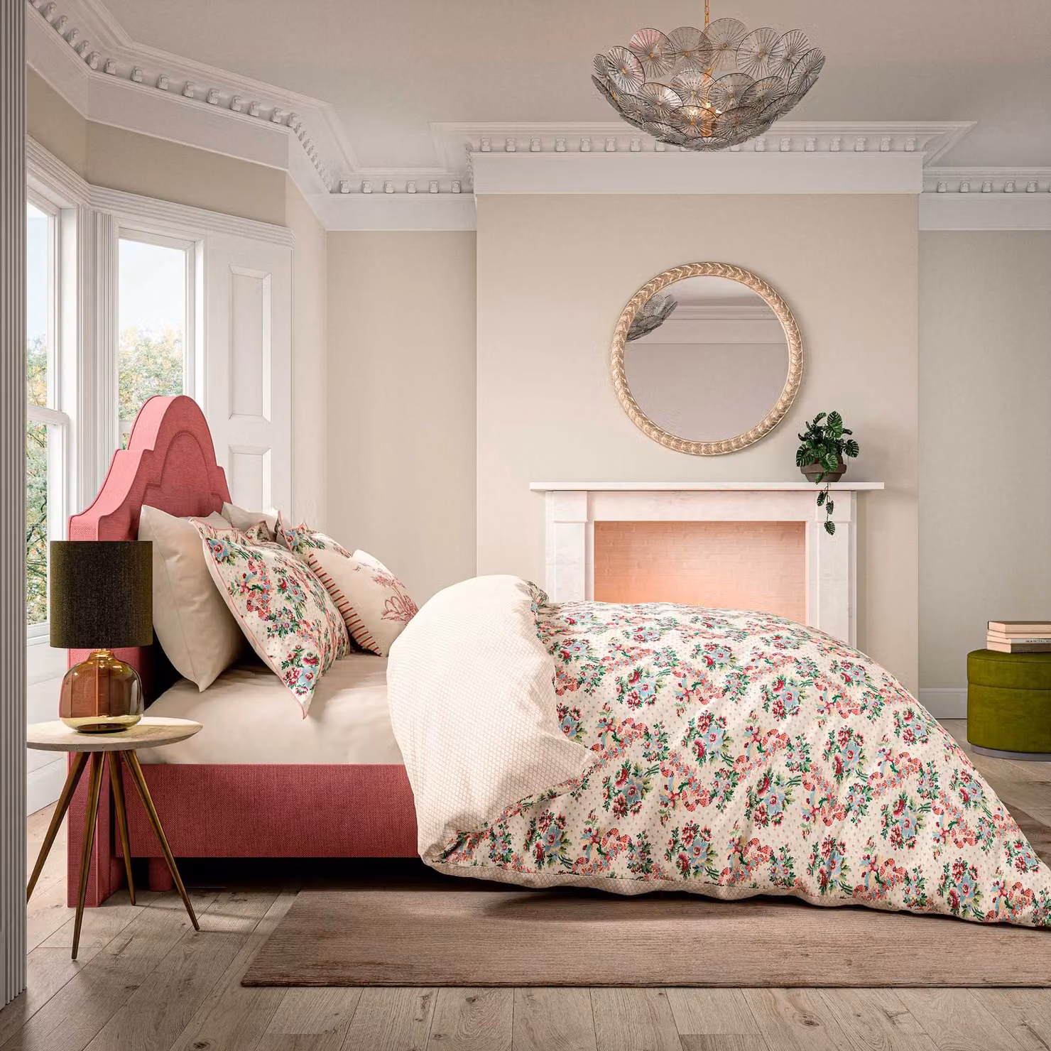 V&A French Garden Multicolour Cotton Single Duvet Cover and Pillowcase Set, W: 90 cm, H: 200 cm – 2